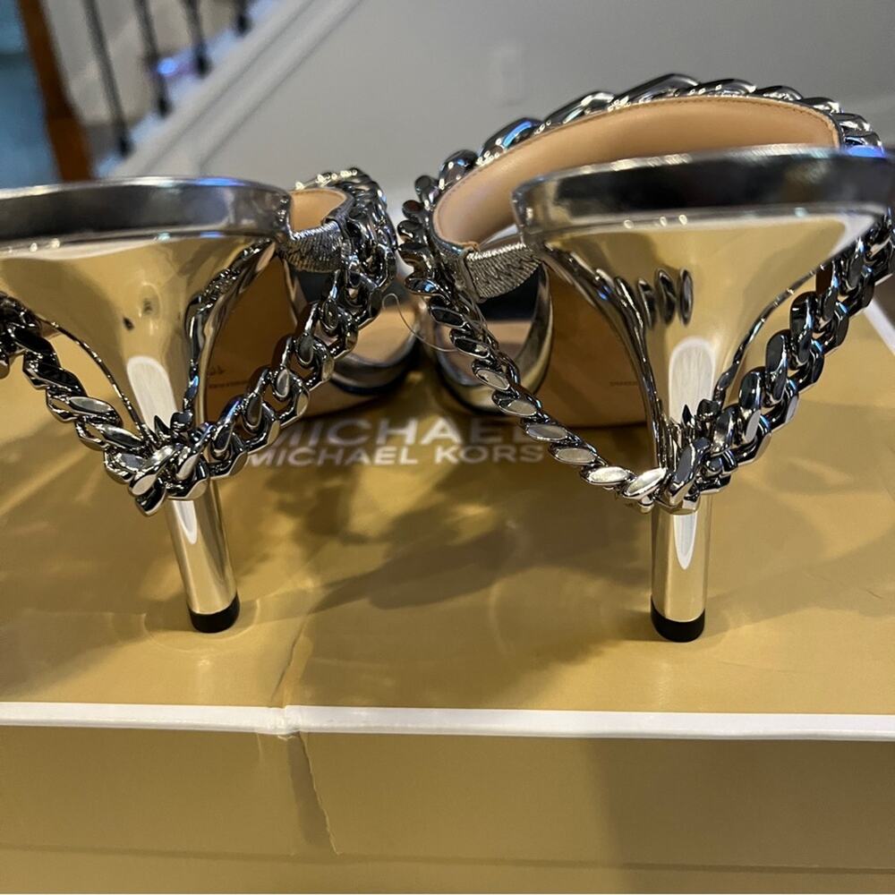 NIB MICHAEL Michael Kors Women's Bianca Sandals Heels - Picture 6 of 7